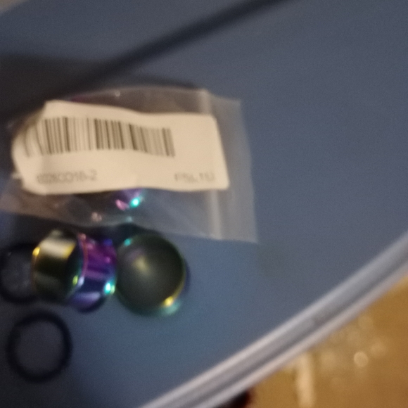 OIL SLICK SINGLE FLARE STAINLESS STEEL TUNNELS - Picture 6 of 6